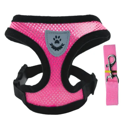 Pet Dog Nylon Outdoor Reflective Traction Rope Collar Clothes