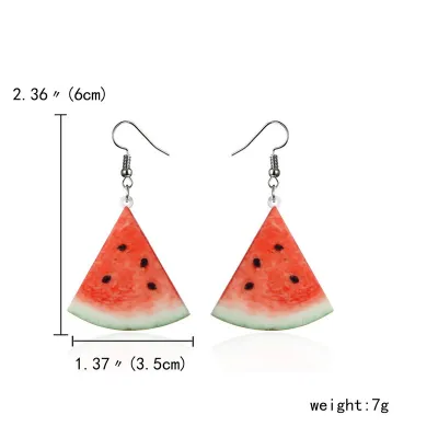 Fashion Creative Acrylic Fruit Earrings