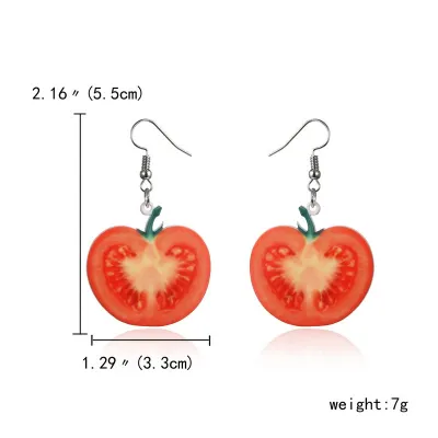 Fashion Creative Acrylic Fruit Earrings
