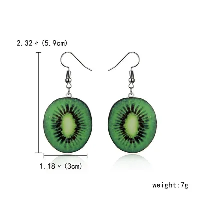 Fashion Creative Acrylic Fruit Earrings