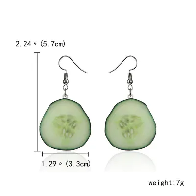 Fashion Creative Acrylic Fruit Earrings