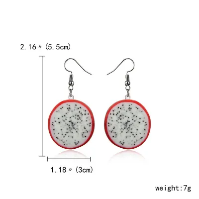 Fashion Creative Acrylic Fruit Earrings