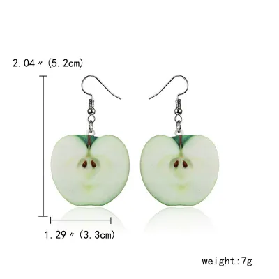 Fashion Creative Acrylic Fruit Earrings