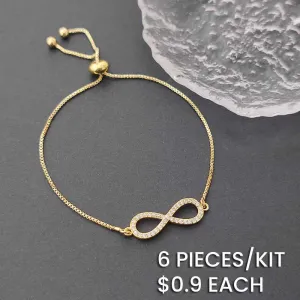 18k Gold Plated Copper Zircon Bracelet