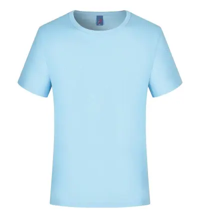Solid Color Quick-Dry Crewneck Short Sleeve T-Shirt for Men