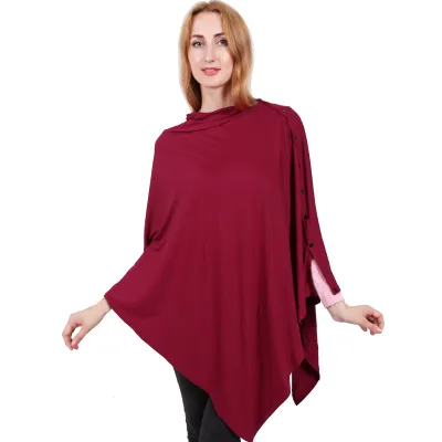 Pregnant Women Fashion Solid Color Multi-Functional Breastfeeding Top