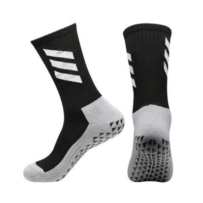 Men Fashion Casual Three Bars Thickened Non-Slip Sports Socks