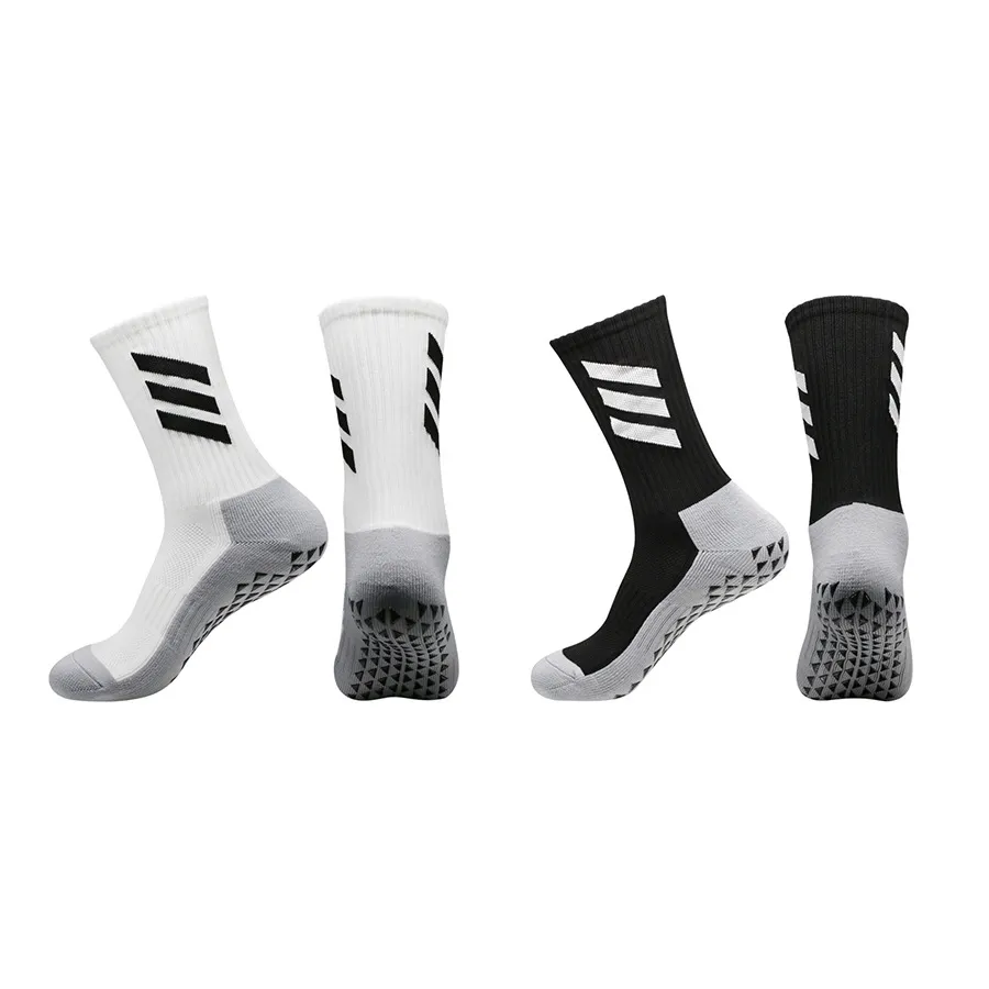 Men Fashion Casual Three Bars Thickened Non-Slip Sports Socks