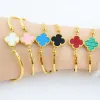 Gold Bracelet White
