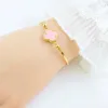 Gold Bracelet Pink