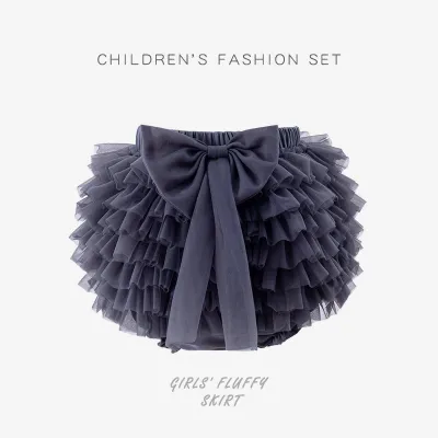 Toddler Girl Princess Summer Cotton Mesh Skirt Culottes