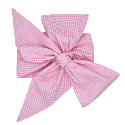 Newborn Cotton Swaddling Towel with Bow Decorative Belt for Kids Accessories