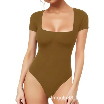 Seamless Yoga Bodysuit for Women - Nylon Spandex Tight Fit