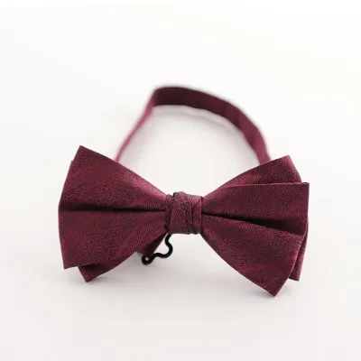 Vintage Classic Black White Red Three Color Bow Tie for Men