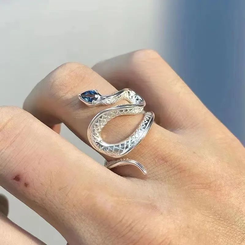 Fashion Creative Snake Opening Ring for Women