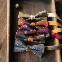 Men Classic Plaid Printed All-match Tie