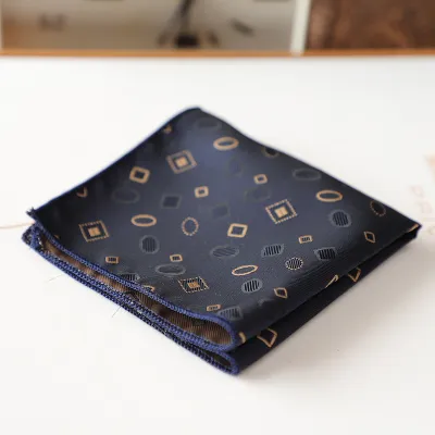 Vintage Men's Polyester Pocket Square Scarf for Banquet