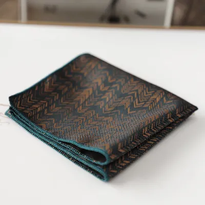 Vintage Men's Polyester Pocket Square Scarf for Banquet