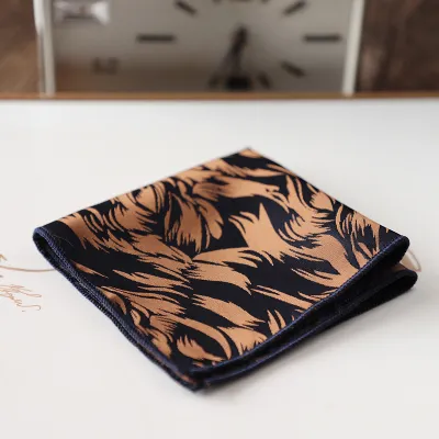 Vintage Men's Polyester Pocket Square Scarf for Banquet