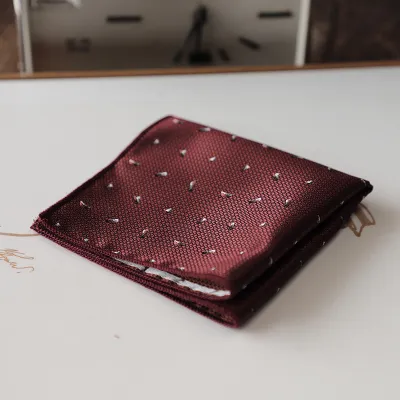 Vintage Men's Polyester Pocket Square Scarf for Banquet