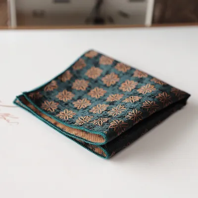 Vintage Men's Polyester Pocket Square Scarf for Banquet