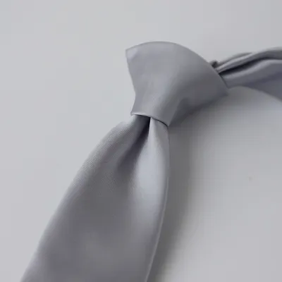 8cm Solid Color Black Burgundy Navy Blue White Basic Men's Tie