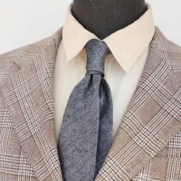 Men Classic Plaid Printed All-match Tie