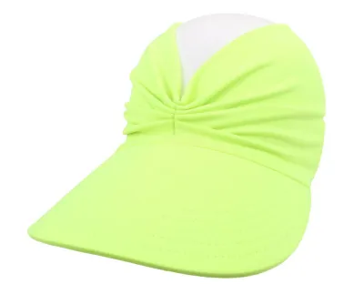 Women Fashion Casual Solid Color Pleated Beach Sports Sun Hat
