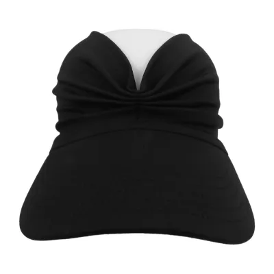 Women Fashion Casual Solid Color Pleated Beach Sports Sun Hat