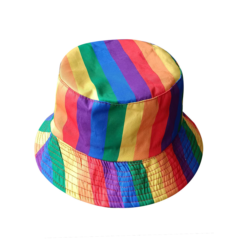 Wholesale Fashion Rainbow Stitching Flat-Top Double-Sided
