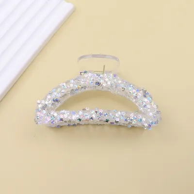 Women Rhinestone Sequin Grab Clip Fashion Commuter