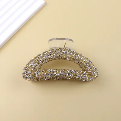 Women Rhinestone Sequin Grab Clip Fashion Commuter