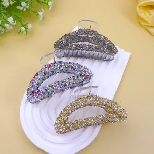 Women Rhinestone Sequin Grab Clip Fashion Commuter
