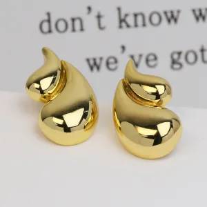 Women Fashion Geometric Copper Drop Earrings