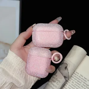 Fashion Solid Color Glitter Earphone Protective Cover Compatible with Apple