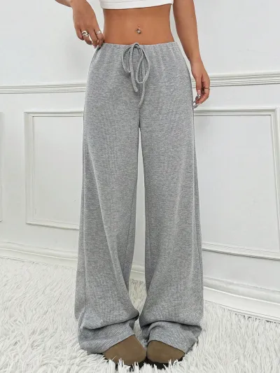 Women Casual Loose Fit Drawstring Pants - Street Hipster Style