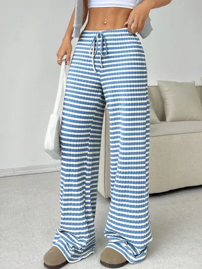 Women Casual Loose Fit Drawstring Pants - Street Hipster Style