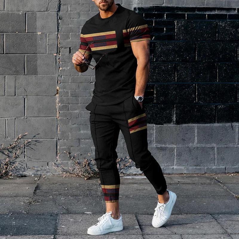 【SATIIIZ】Nates Printed Short-Sleeved T-shirt Wholesale Men Casual Digital Print Short-Sleeved T-Shirt
