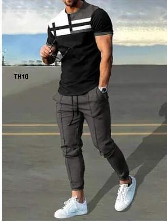 その他 V13.Tshirt with split Wholesale Men Casual Digital Print Short-Sleeved T-Shirt