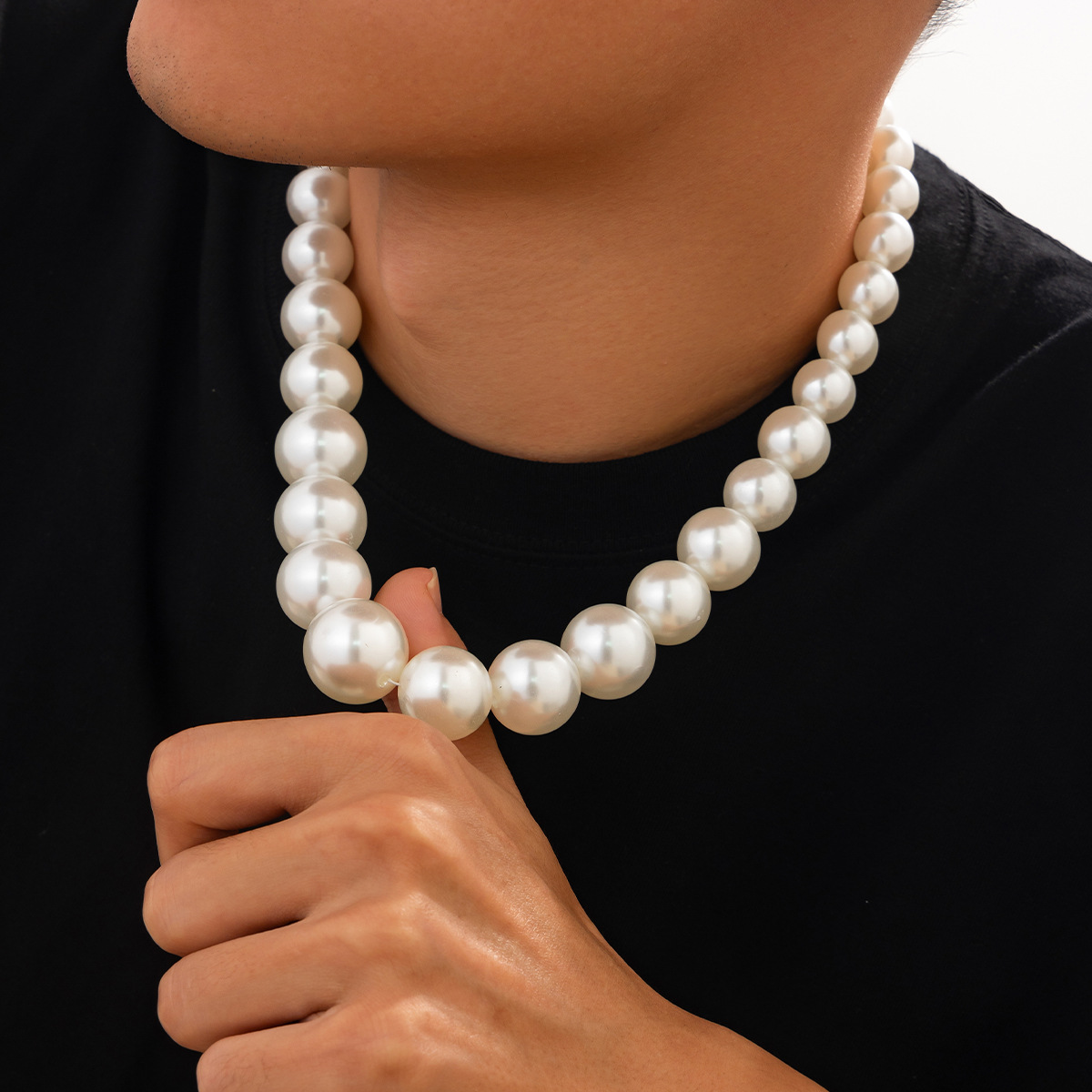 【HYERES LOR】23SS★ H edition White Pearl Bead Necklace White Faux Pearl Necklace - Etsy