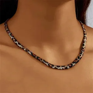 Fashion Leopard Design Alloy Necklace