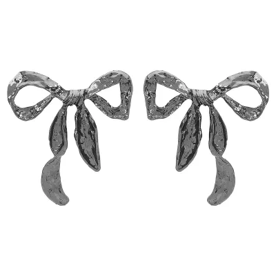 Fashion Metal Bow Earrings