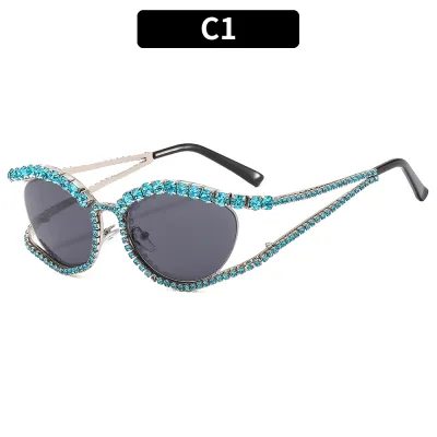 Fashion Rhinestone Creative Cat Sunglasses