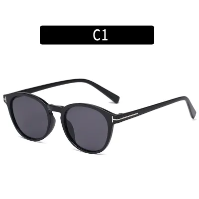 Fashion Round Oval Frame Personality Sunglasses for Men