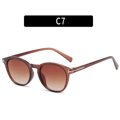 Fashion Round Oval Frame Personality Sunglasses for Men