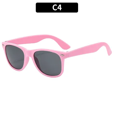 Children Summer Beach Multicolor Square Sunglasses