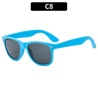 Children Summer Beach Multicolor Square Sunglasses