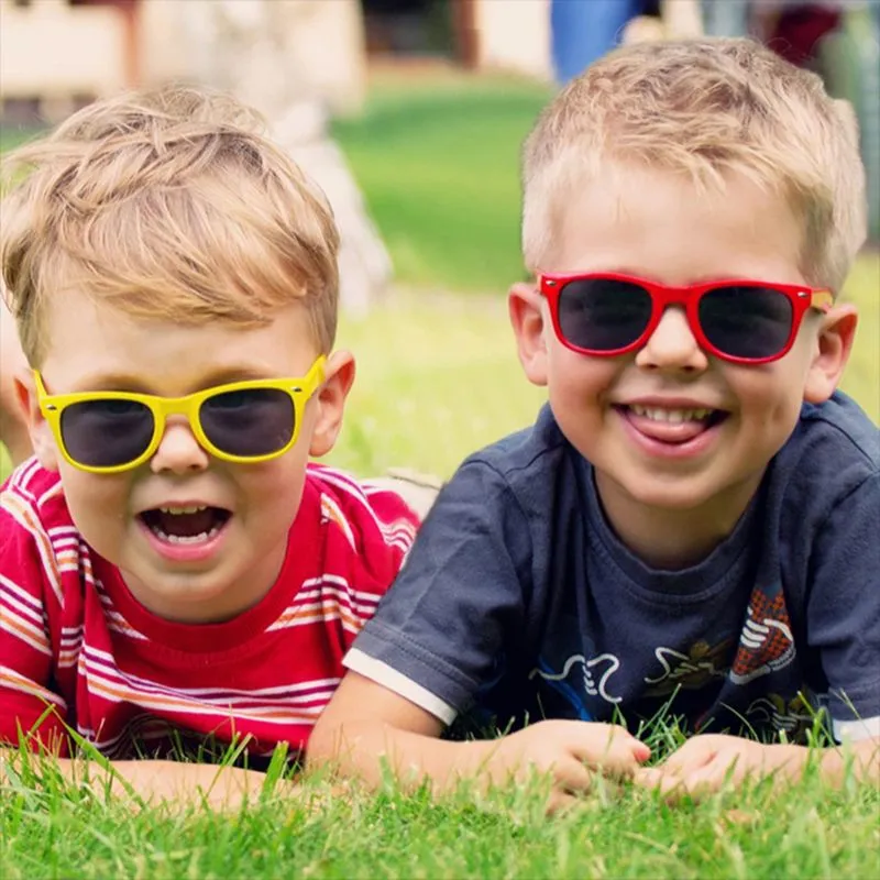Children Summer Beach Multicolor Square Sunglasses