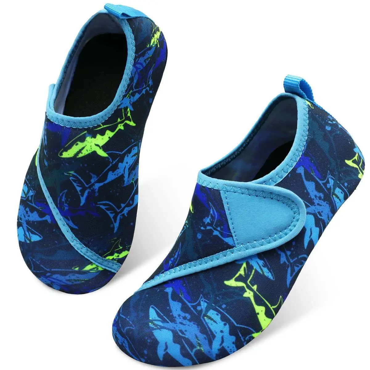 Children's Simple Printed Quick-Dry Breathable Mesh Cut-Resistant Beach Wading Shoes