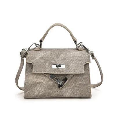Fashion Flip Denim PU Handbags Small Square Bag Urban Simplicity Soft Zipper